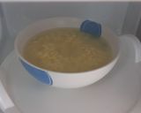 A picture of step 1 of Korean Cheese Ramen with Steamed Egg (Microwave) - Soft Egg, Delicious Soup.