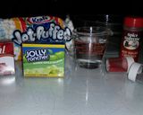 A picture of step 1 of Jello Candy Rolls.