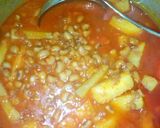 A picture of step 5 of Yam and beans porridge.