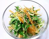 A picture of step 3 of Dried Sweet Potato and Mizuna with Mayonnaise-Ponzu Dressing.