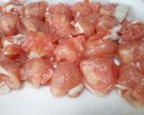 A picture of step 1 of Light and Tender Meatball-Style Sweet and Sour Pork with Thinly Sliced Pork.