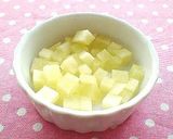 A picture of step 1 of Steamed Apple Baby Bread.