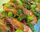 Foto langkah ke 6 dari resep Udang Pete Cabe Ijo.