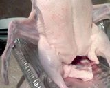 A picture of step 3 of Juicee's Roasted stuffed duck w/ orange sauce.