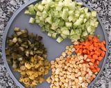 A picture of step 2 of Emre’s Pasta Salad.