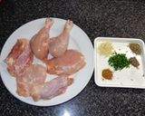 A picture of step 1 of Brown Rice with Chicken.