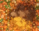 A picture of step 4 of Rich coconut fried rice.