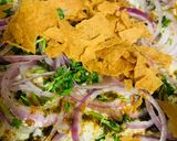A picture of step 6 of Mix plate Chana Chat.