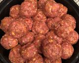 A picture of step 9 of Garlic Knot Meatballs with Homemade Pizza Dough *Easy.