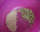 A picture of step 1 of Theeki khichri.