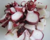 A picture of step 3 of Octopus and Cucumber in Mildly Sour Vinegar.