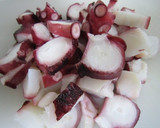 A picture of step 3 of Octopus and Cucumber in Mildly Sour Vinegar.
