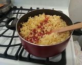 A picture of step 6 of Spanish Noodles.