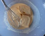 A picture of step 2 of Easy! Kinako French Toast.