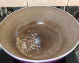 A picture of step 1 of POMEGRANATE FRIED RICE (with brown rice).