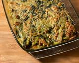 A picture of step 5 of Baked Chicory and Melty Mozzarella Casserole.
