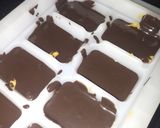 A picture of step 3 of Peanut butter chocolate fudge.