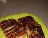 A picture of step 7 of Grilled Pork Sandwich with Roasted Red Pepper Mayo "El Cumino".