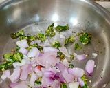 A picture of step 4 of Maharashtrian Lunch Thali of Bhakri, Vangyache Bharit, Phodniche Varan, Gul aani Tup.