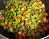 गाजर मटर बीन्स की सब्जी (gajar matar beans ki sabzi recipe in Hindi) रेसिपी चरण 2 फोटो