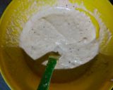 A picture of step 2 of Biscuits Dhokla muffins.