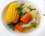 A picture of step 3 of Vegetarian Soup.