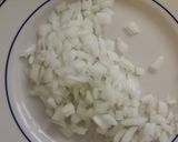 A picture of step 2 of Taisen's beef and bean enchiladas.
