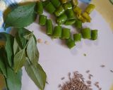 A picture of step 1 of Sabudana khichdi (ekadashi special).