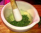 A picture of step 6 of Tex's Microwave Dried Herbs 🌿.