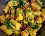 A picture of step 4 of Khaman Dhokla.