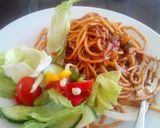 A picture of step 8 of Spaghetti with spicy pilchards.