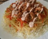 A picture of step 5 of Singapore rice.
