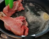 Une image de l'étape 1 de Côte de veau crème et champignons.