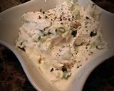 A picture of step 2 of Savory Bagel Spread.