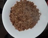 A picture of step 1 of Beef mince and pasta.