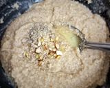 A picture of step 4 of Makhana Barfi.