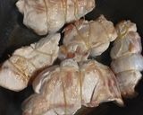 Foto del paso 1 de la receta: Falsos solomillos de cerdo con salsa de romero y limón y batatas saborizadas