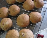 A picture of step 10 of Chewy Little Walnut-Raisin Whole Wheat Rolls.