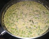 A picture of step 4 of Methi Malai Matar.