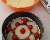 A picture of step 7 of Pineapple 🍍 upside-down tea cake.