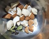 A picture of step 3 of Dark thandai smoothie.