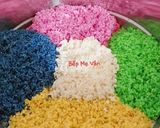 Hình bước làm 4 của món Xôi ngũ sắc