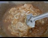 A picture of step 4 of Nolen guder Sandesh/ Sandesh with date palm jaggery.