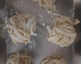A picture of step 8 of Home Made Fettuccine Alfredo Pasta.