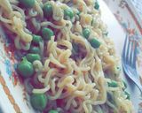 A picture of step 3 of Maggi Matar Masala🍜.