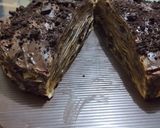 Foto langkah ke 9 dari resep Coklat capucino crepe cake plus oreo 🤭🤭.