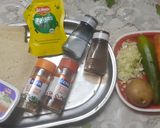 A picture of step 1 of Spicy veg mayo sandwich.