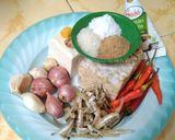 Foto langkah ke 1 dari resep Tempe panggang Teri Tahu kuah santan.