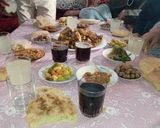 صورة لخطوة 4 من وصفة دجاج مشوي على الفحم والسمك الكروفيت والكلمار والتونه