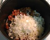 A picture of step 2 of Fried Cabbage w/ Bacon, Garlic, and Onions.